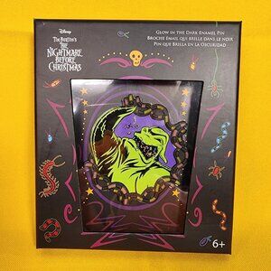 Loungefly Disney Nightmare Before Christmas Oogie Boogie Glow Dark LE 3" Pin NEW